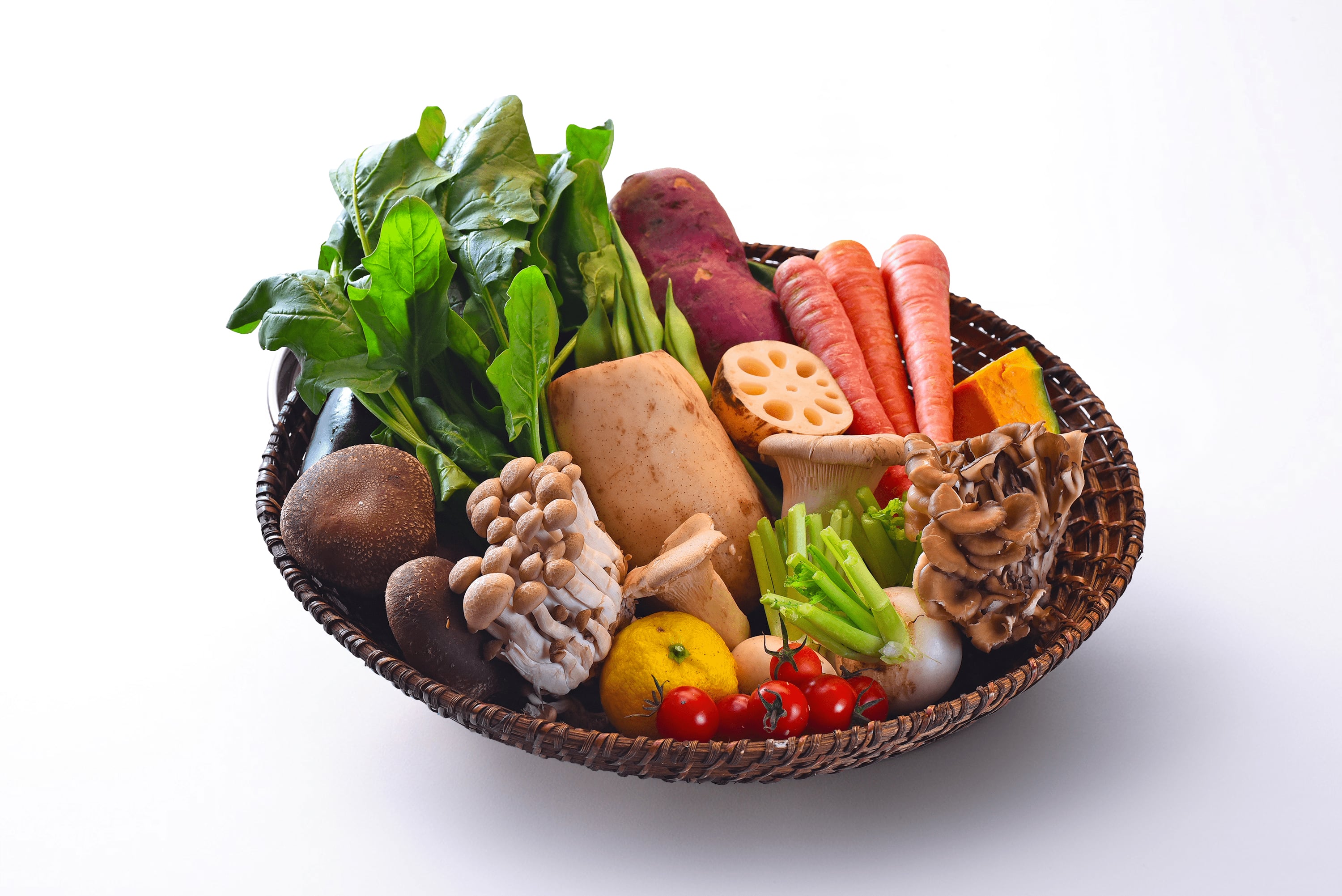 季節の食材を使った野菜天婦羅